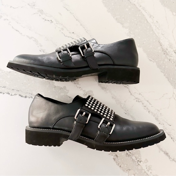 Kurt Geiger Seth Embellished Double Monk-Strap Loafers - Picture 12 of 15